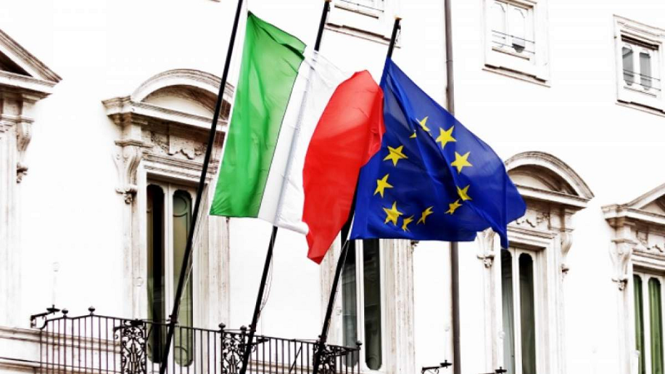 Italian & EU flags 1a LLLL