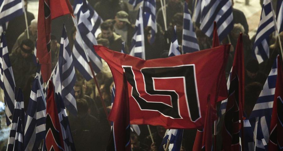 Swastica & Greek flags 1a Nikos Libertas SOOC