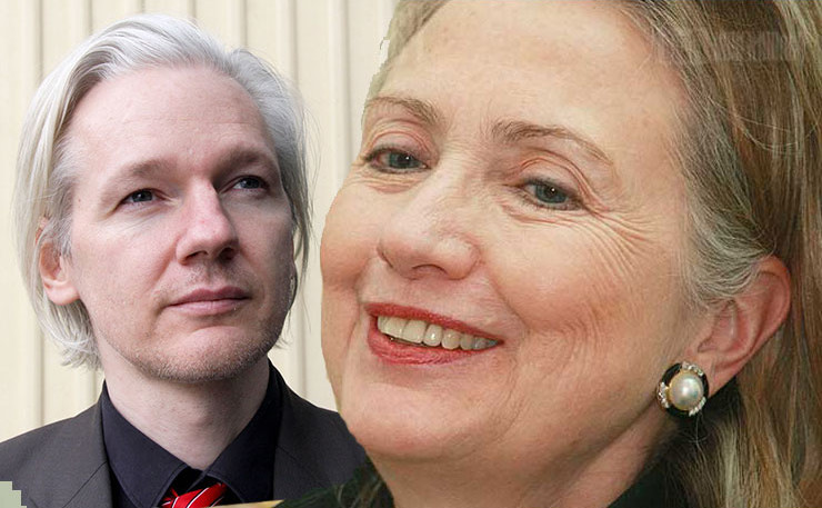 J Assange & H Clinton