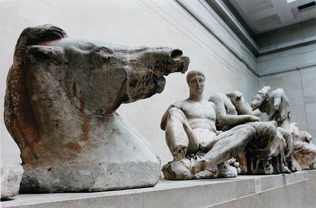 Some of the Elgin Marbles damaged at the instigation of Sir Joseph Duveen.