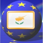 Cy logo & flag on EU globe 1a
